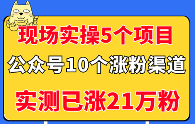 【副业项目3490期】公众号的10种矩阵引流的方法，实测已涨21万粉-聚英社副业网