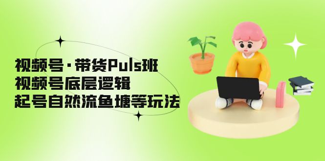 【副业项目5206期】视频号·带货Puls班，视频号底层逻辑，起号自然流鱼塘等玩法-聚英社副业网