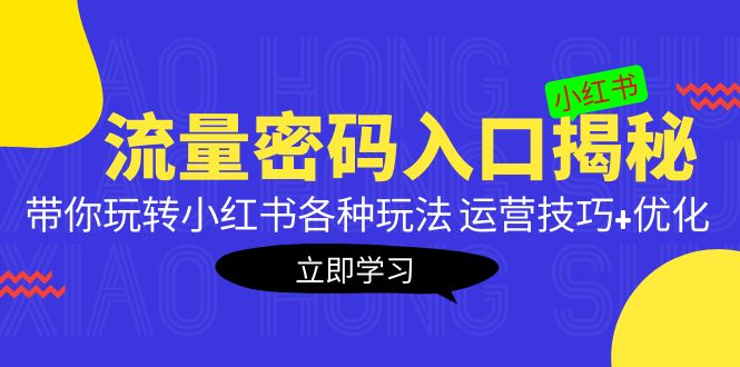 【副业项目5322期】小红书流量密码入口揭秘：带你玩转小红书各种玩法 运营技巧+优化-聚英社副业网