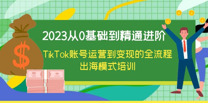 【副业项目6364期】2023从0基础到精通进阶，TikTok账号运营到变现的全流程出海模式培训-聚英社副业网