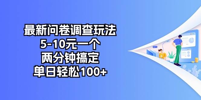 最新问卷调查玩法，5-10元一个，两分钟搞定，单日轻松100+-聚英社副业网