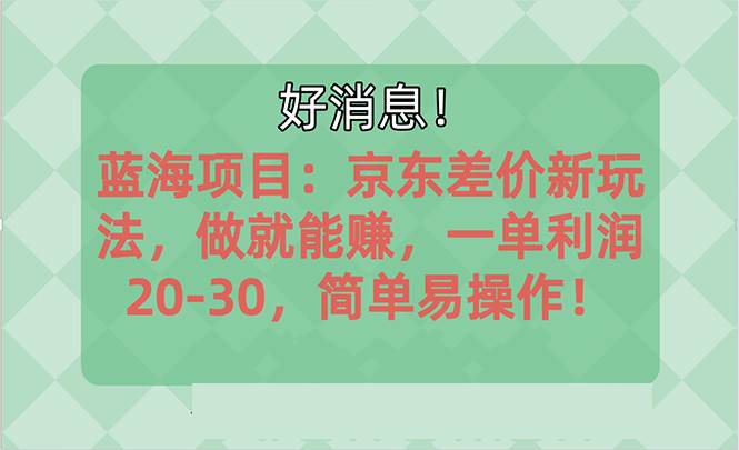 越早知道越能赚到钱的蓝海项目：京东大平台操作，一单利润20-30，简单…-聚英社副业网